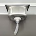 FixtureDisplays® Stainless steel single bowl sink Cut out size 13.38 x 11 inche 10122-SINK